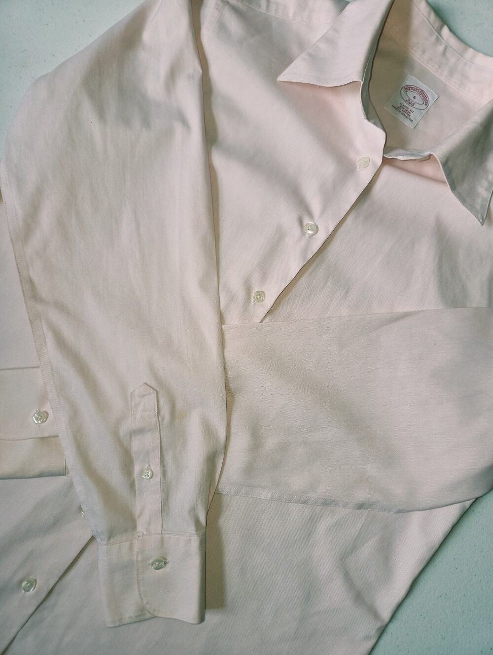 Brooks Brothers 346 Pink Non-Iron Cotton Button Down Shirt Classic Fit Sz 6